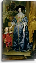 Постер Дик Энтони Queen Henrietta Maria and her dwarf Sir Jeffrey Hudson, c.1633