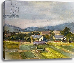 Постер Шиле Эгон (Egon Schiele) Landschaft in North Austria, 1907