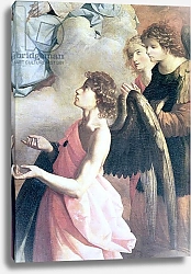 Постер Зурбаран Франсиско Angels: Detail from The Apotheosis of St. Jerome, c.1638-39