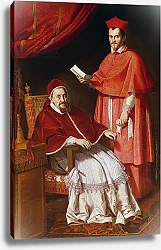 Постер Доменикино Portrait of Pope Gregory XV and Ludovico Ludovisi