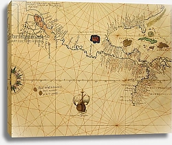 Постер Агнес Батиста (карты) Central America, from an Atlas of the World in 33 Maps, Venice, 1st September 1553