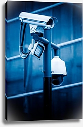Постер Столб с видеокамерами