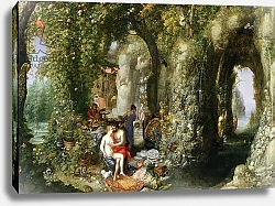 Постер Брейгель Ян Старший A Fantastic cave with Odysseus and Calypso