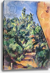 Постер Сезанн Поль (Paul Cezanne) Red rock, c.1895