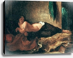 Постер Делакруа Эжен (Eugene Delacroix) Odalisque 2