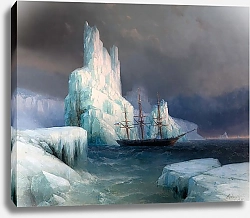 Постер Айвазовский Иван Ледяные горы в Антарктике