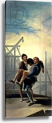 Постер Гойя Франсиско (Francisco de Goya) The Injured Mason, 1786-7