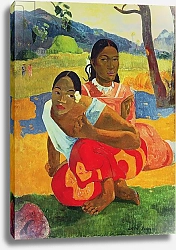 Постер Гоген Поль (Paul Gauguin) Nafea Faaipoipo, 1892