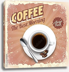Постер Ретро плакат с кофе
