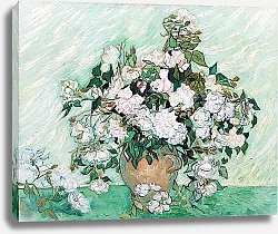 Постер Ван Гог Винсент (Vincent Van Gogh) Ваза с розами, 1890 2