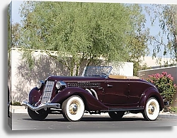 Постер Auburn 852 SC Convertible Coupe '1936