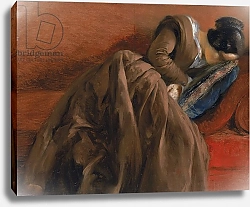 Постер Мензель Адольф Emilie, the Artist's Sister, Asleep, c.1848