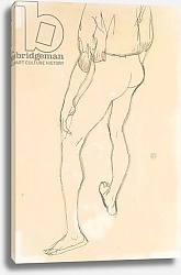 Постер Шиле Эгон (Egon Schiele) Standing male nude, 1913