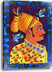 Постер Таттерсфильд Джейн (совр) Maharaja with blue birds, 2011,