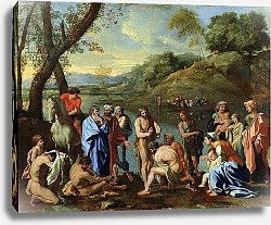 Постер Пуссен Никола (Nicolas Poussin) St. John Baptising the People, c.1636-7