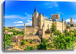 Постер Замок в Сеговии, Испания.