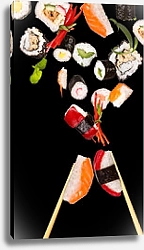Постер Разнообразие суши и роллов