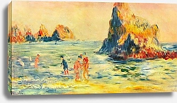 Постер Ренуар Пьер (Pierre-Auguste Renoir) Скалы в Гернсее