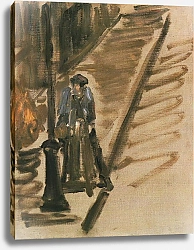 Постер Мане Эдуард (Edouard Manet) Rue Mosnier aux Rmouleur