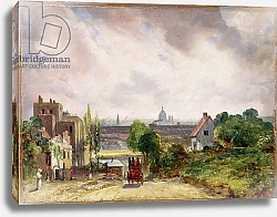 Постер Констебль Джон (John Constable) Sir Richard Steele's Cottage, Hampstead, c.1832