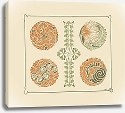 Постер Верней Морис Abstract design based on leaf shapes.