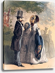 Постер Джениоле Альфред The Regular Visitor to Ranelagh Gardens, from 'Les Femmes de Paris', 1841-42