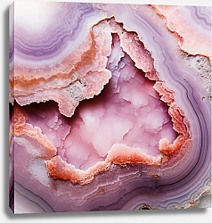 Постер Geode of pink agate stone 3
