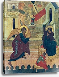 Постер Icon depicting the Annunciation