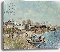 Постер Сислей Альфред (Alfred Sisley) Sand on the Quay, 1875