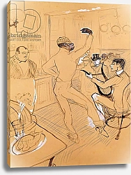Постер Тулуз-Лотрек Анри (Henri Toulouse-Lautrec) Chocolat Dancing, 1896