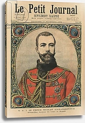 Постер His Imperial Highness Prince Nicholas Alexandrovitch, future Emperor and Tsar Nicholas II, front cover illustration of 'Le Petit Journal', supplement illustre, 11th November 1894