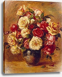 Постер Ренуар Пьер (Pierre-Auguste Renoir) Букет роз