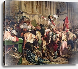 Постер Деларош Ипполит The Conquerors of the Bastille before the Hotel de Ville in 1789, 1839