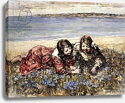 Постер Орнел Эдвард Gathering Flowers by the Seashore, 1919