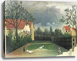 Постер Руссо Анри (Henri Rousseau) The Farm Yard, 1896-98