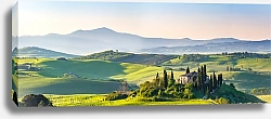 Постер Прекрасный весенний пейзаж в Тоскане, Италия