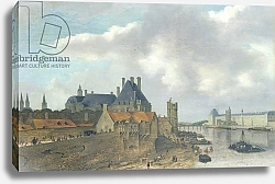 Постер Вервье Абрахам Nevers Hotel and the Louvre Palace, 1637