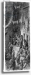 Постер Доре Гюстав A Street in Whitechapel, from 'London, a Pilgrimage' by William Blanchard Jerrold, 1872