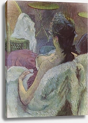 Постер Тулуз-Лотрек Анри (Henri Toulouse-Lautrec) Отдыхающая модель