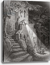 Постер Доре Гюстав The Dwelling of the Ogre, engraved by Heliodore Joseph Pisan c.1868