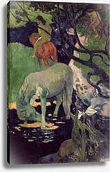 Постер Гоген Поль (Paul Gauguin) The White Horse, 1898