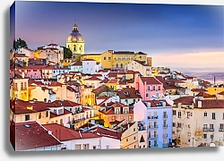 Постер Португалия, Лиссабон. Город со смотровой площадки №3