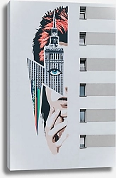 Постер Граффити на доме, Польша, Варшава