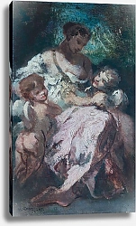 Постер Пена Нарцисс Венера и два Купидона