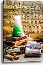 Постер Исследование нового элемента в химической лаборатории