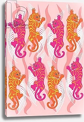 Постер Хантли Клэр (совр) Hot Pink Tiger