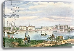 Постер Школа: Русская 19в. The Marble Palace and the Neva Embankment in St. Petersburg, 1822