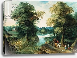 Постер Брейгель Ян Старший River Landscape