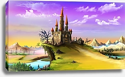 Постер Пейзаж со сказочным замком
