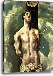 Постер Эль Греко St. Sebastian, c.1600-25